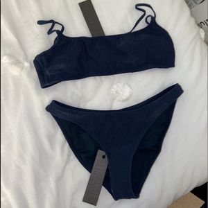 TRIANGL PIPA- NAVY SWIMSUIT SET